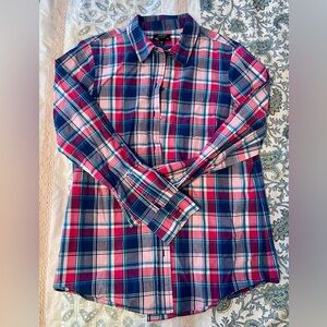 Plaid button down shirt